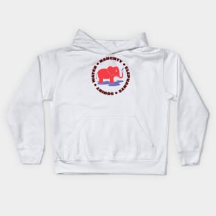 Naughty Elephants Squirt Water Kids Hoodie